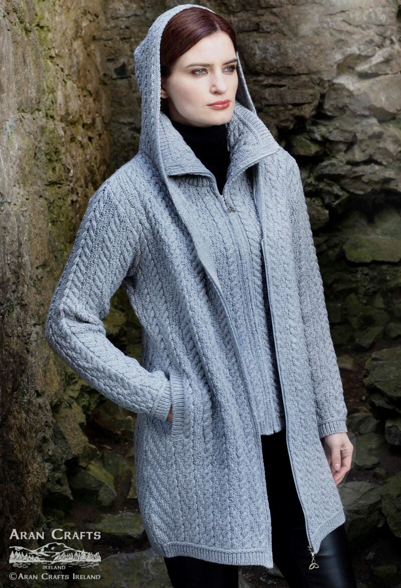 aran craft-ARAN HOODED ZIP COAT – aranstorehouse